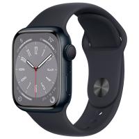 Смарт-часы Apple Watch S8 45mm Black Aluminum Case with Black Sport Band S/M в Mobile Butik