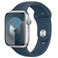 Смарт-часы Apple Watch S9 45mm Silver Aluminum Case with Blue Sport Band M/L в Mobile Butik