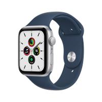Смарт-часы Apple Watch SE 44mm Silver Aluminum Case with Blue Sport Band (MKQ43) в Mobile Butik