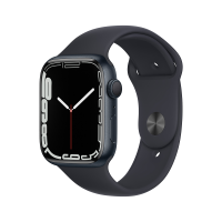 Смарт-часы Apple Watch S7 45mm Black Aluminum Case with Black Sport Band (MKN53) в Mobile Butik
