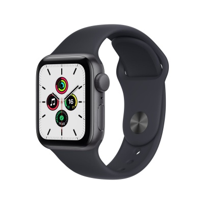 Смарт-часы Apple Watch SE 40mm Space Gray Aluminum Case with Black Sport Band (MKQ13) в Mobile Butik