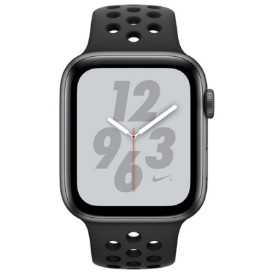 Apple Watch Nike+ Series 4 GPS (MU6L2RU/A) - 44 мм, алюминий «серый космос», спортивный ремешок Nike цвета «антрацитовый/чёрный» в Mobile Butik