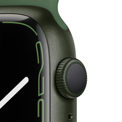 Смарт-часы Apple Watch S7 45mm Green Aluminum Case with Green Sport Band (MKN73) RU в Mobile Butik