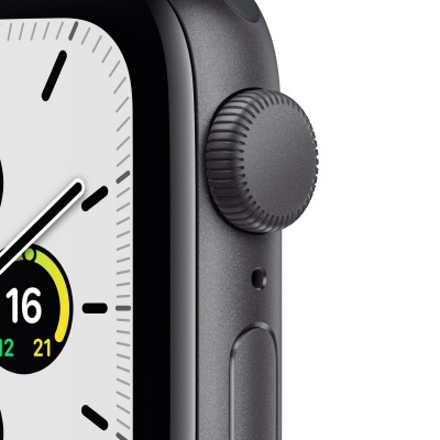 Смарт-часы Apple Watch SE 40mm Space Gray Aluminum Case with Black Sport Band (MKQ13) в Mobile Butik