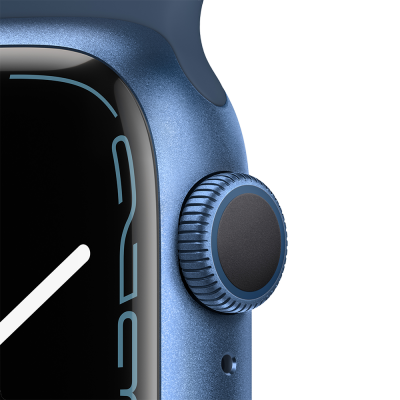 Смарт-часы Apple Watch S7 41mm Blue Aluminum Case with Blue Sport Band (MKN13) в Mobile Butik