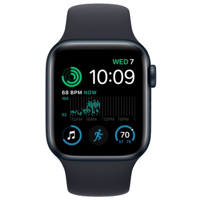 Смарт-часы Apple Watch SE 2 44mm Midnight Aluminum Case with Black Sport Band (MNK03) в Mobile Butik