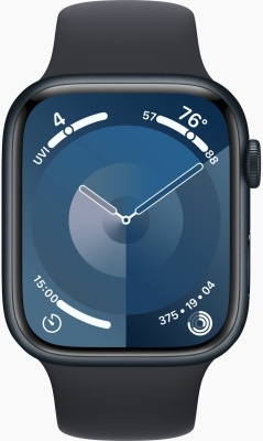 Смарт-часы Apple Watch S9 45mm Midnight Aluminum Case with Black Sport Band M/L в Mobile Butik
