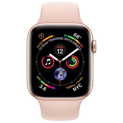 Apple Watch Series 4, 40mm Gold Aluminum, Pink Sand Sport Band MU682 RU в Mobile Butik