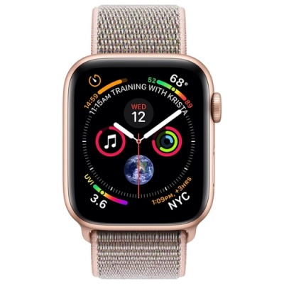 Apple Watch Series 4, 44mm Gold Aluminum, Pink Sport Loop MU6G2 RU в Mobile Butik