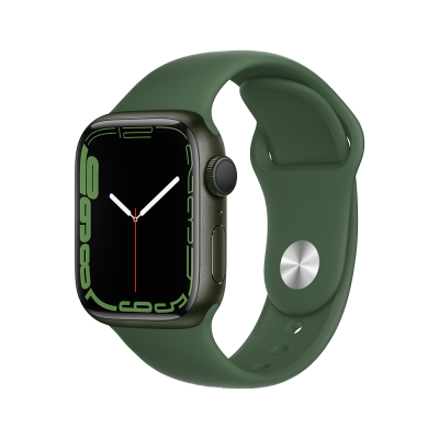 Смарт-часы Apple Watch S7 41mm Green Aluminum Case with Green Sport Band (MKN03) в Mobile Butik