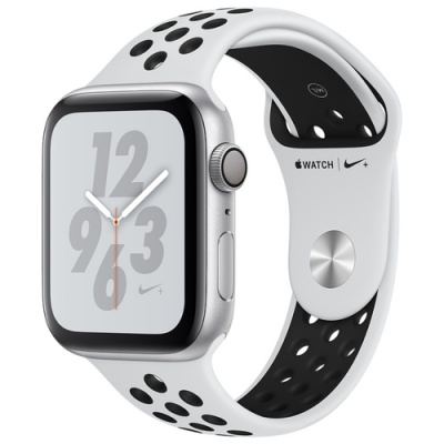 Apple Watch Nike+ Series 4 (MU6H2) 40 мм, серебристый алюминий, спортивный ремешок Nike цвета «чистая платина/черный» EU в Mobile Butik