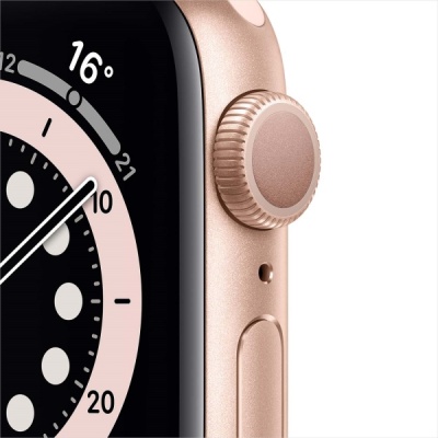 Часы Apple Watch S6 40mm Gold Aluminum Case with Pink Sand Sport Band (MG123) в Mobile Butik
