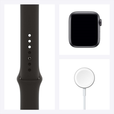 Смарт-часы Apple Watch S6 44mm Space Gray Aluminum Case with Black Sport Band (M00H3RU/A) в Mobile Butik